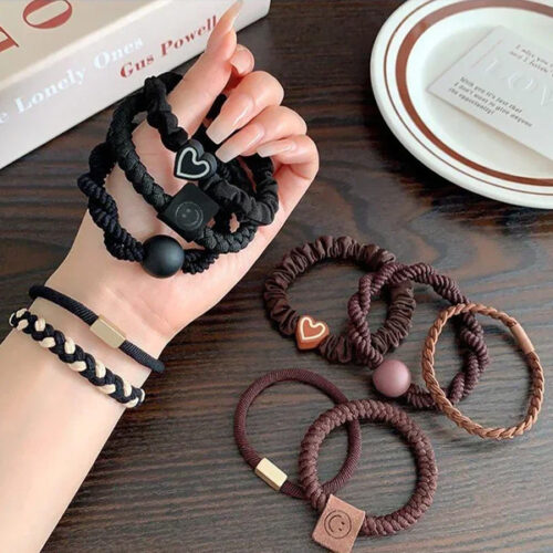 Elastic hair ties for women girls Ethiopia የሴቶች የጸጉር  ማስያዣ የሚያምሩ - Image 2